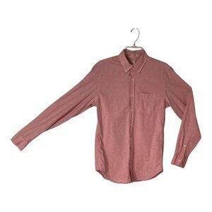 J.Crew Sunwashed Oxford Cotton Button-Up Shirt Tailored Fit Long Sleeve Size S‎
